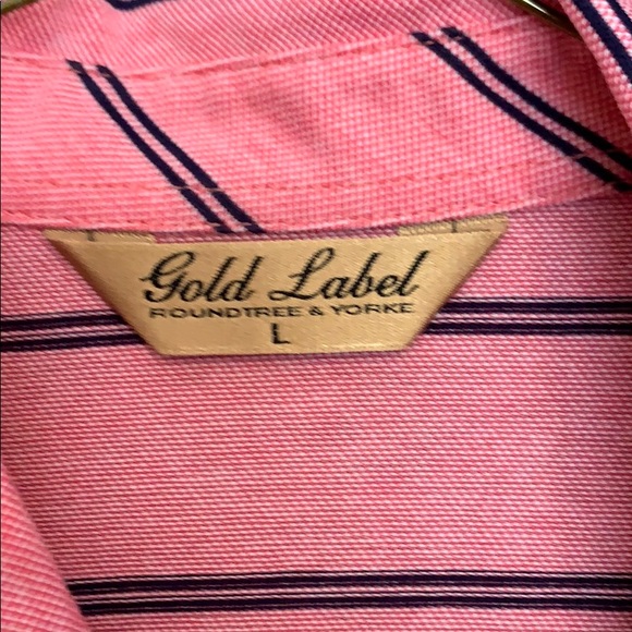 Roundtree & Yorkie polo shirt sleeve shirt large + - Picture 3 of 4